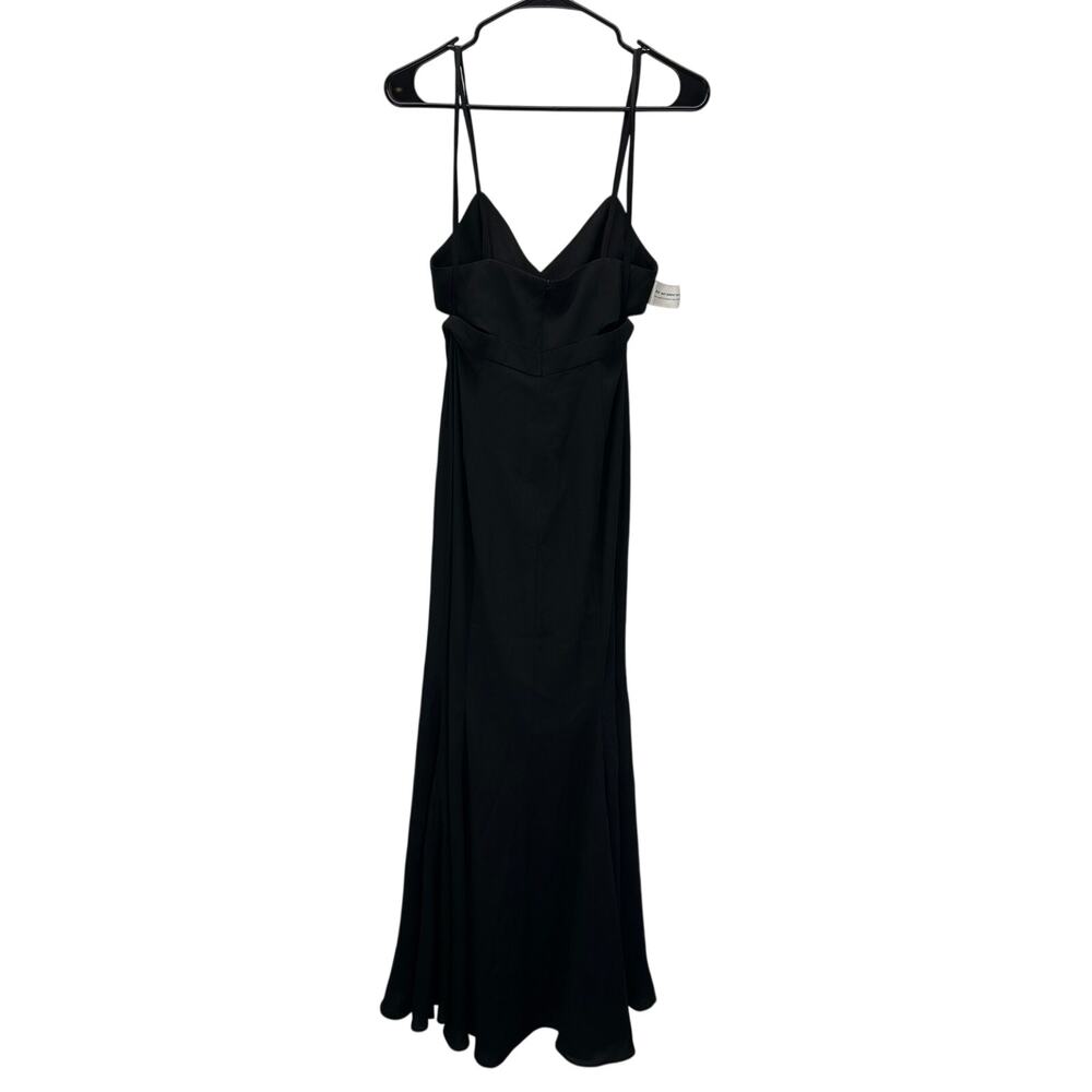 NWT Fame and Partners Zyra Cutout Mermaid Maxi Dress Black Size 4 - Picture 3 of 10